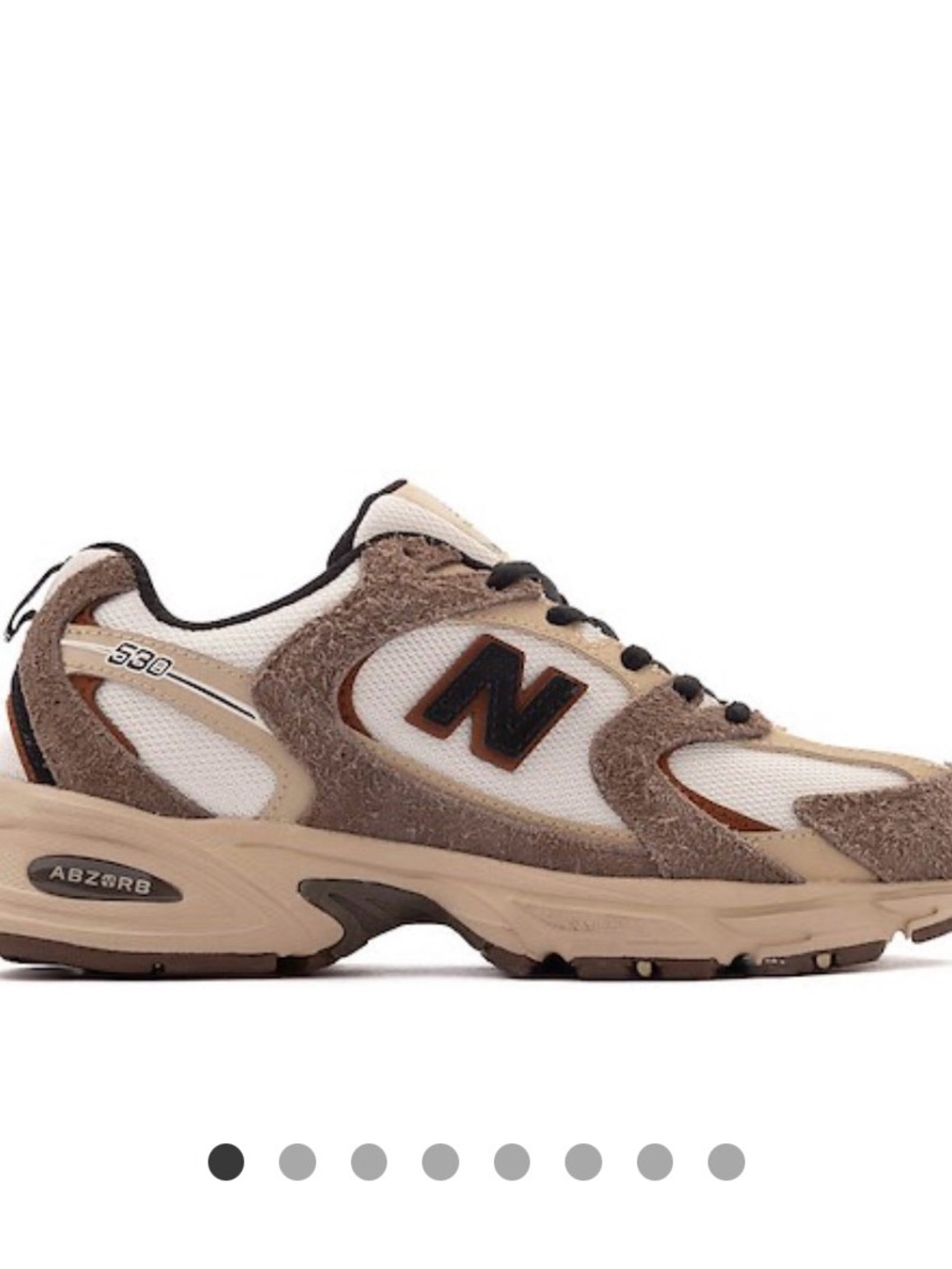 New Balance 530 Athletic Shoe - Dark Mushroom - size 8